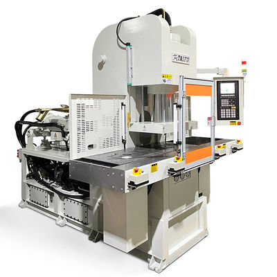 Máquina de moldagem por injecção vertical de cabo de potência de duplo deslizamento de alta eficiência