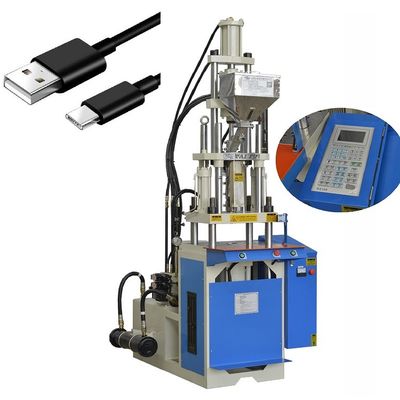 Máquina de fabricação de cabo de carregamento USB vertical pequeno Máquina de moldagem por injecção