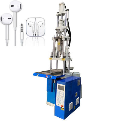 Máquina de moldagem por injecção de plástico vertical de 25 toneladas, de deslizamento único, para linhas de fones de ouvido