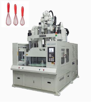 Máquina de moldagem por injecção vertical de mesa rotativa de 120 toneladas para fabricação de batedores de ovos
