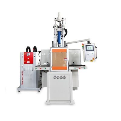 LSR Máquina de moldagem por injecção rotativa vertical de baixo banco de trabalho para escova de óleo