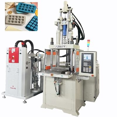 Máquina de moldagem por injecção vertical para fabricação de bandejas de gelo de silicone