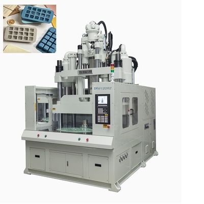 Máquina de moldagem por injecção vertical de mesa rotativa de 120 toneladas para fabricação de bandejas de gelo de silicone